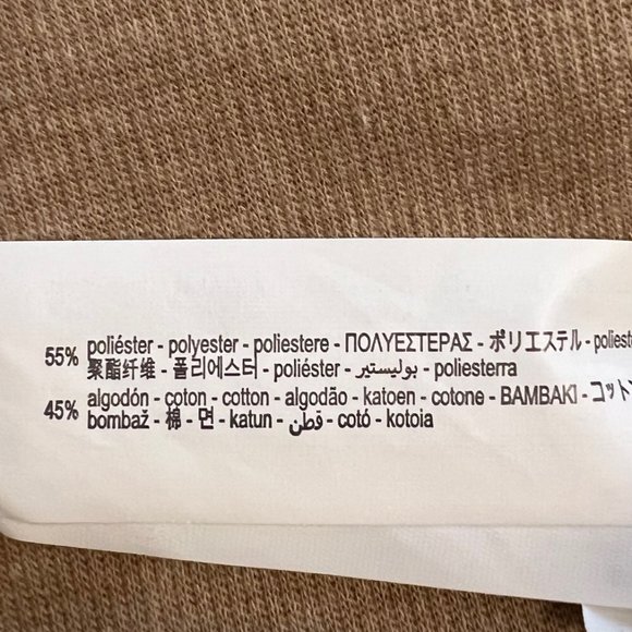 NEW ZARA Cotton Blend Knitted Mini Dress in light Camel Colour, Size M - Picture 14 of 15